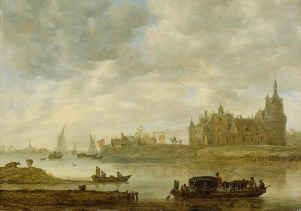 View Of The Castle Of Wijk At Duurstede by Jan Josefz Van Goyen