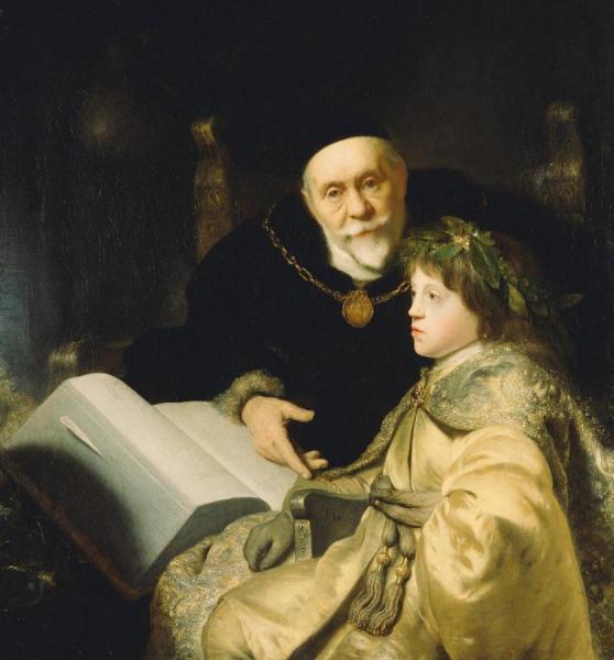 Prince Charles Louis Of The Palatinate With His Tutor Wolrad Von Plessen by Jan Lievens
