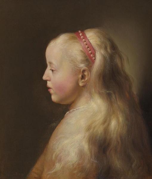 Young Girl In Profile by Jan Lievens