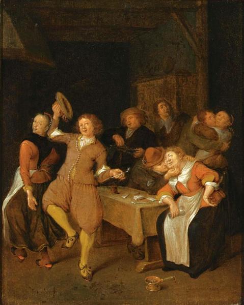 A Brothel Scene With A Couple Dancing, Two Couples Embracing And A Man Making Music by Jan Miense Molenaer Oil Painting Reproductions