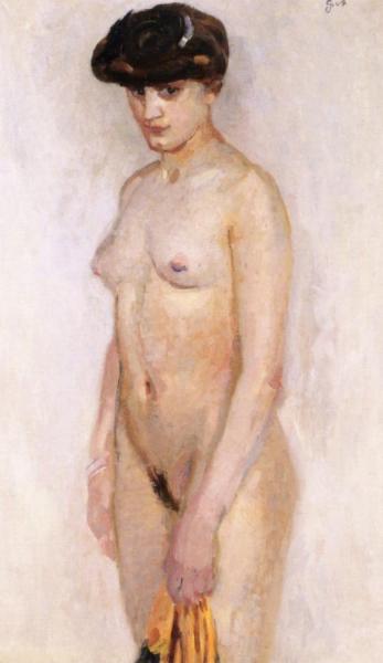 Bertha With A Yellow Scarf by Jan Sluyters