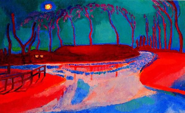 Full Moon On The Water by Jan Sluyters Oil Painting Reproductions