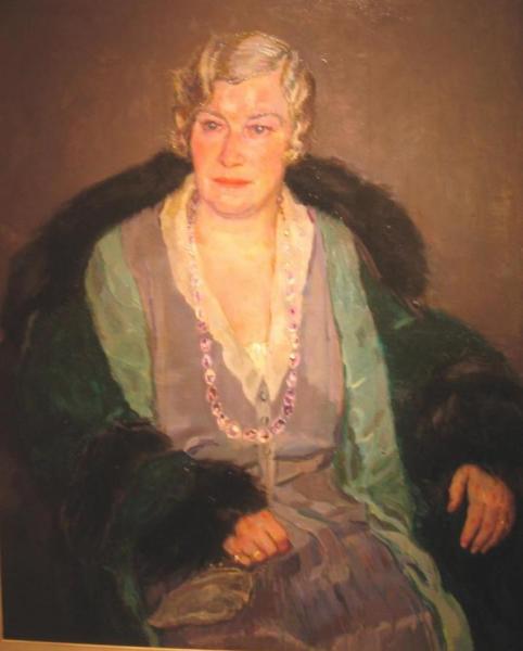 Lady With A Stole Of Fur by Jan Sluyters