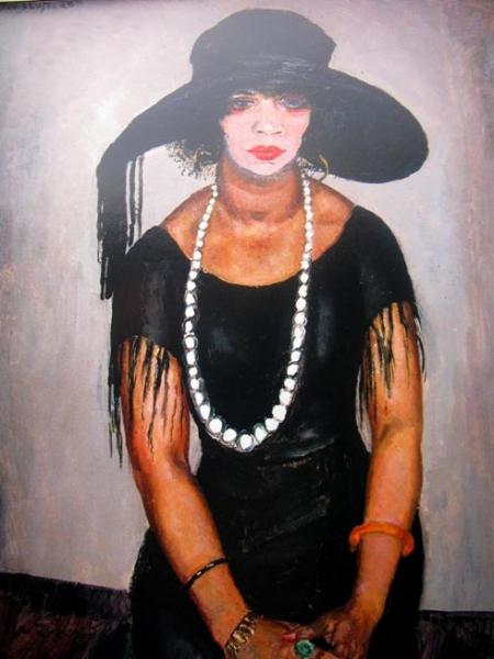 Negress In Black by Jan Sluyters Oil Painting Reproductions