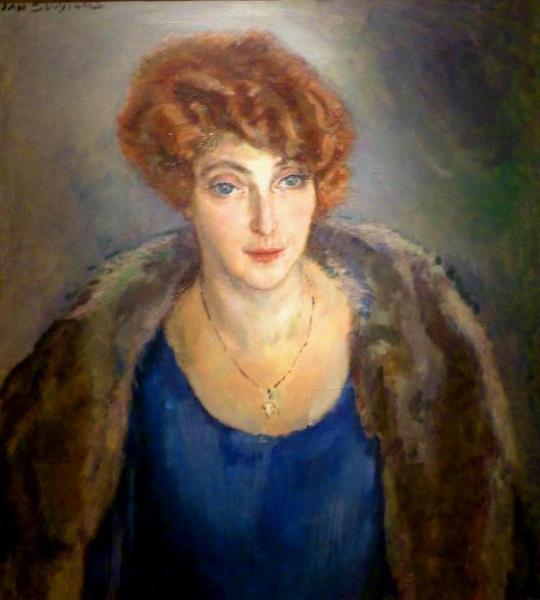 Portrait Of Fien De La Mar by Jan Sluyters