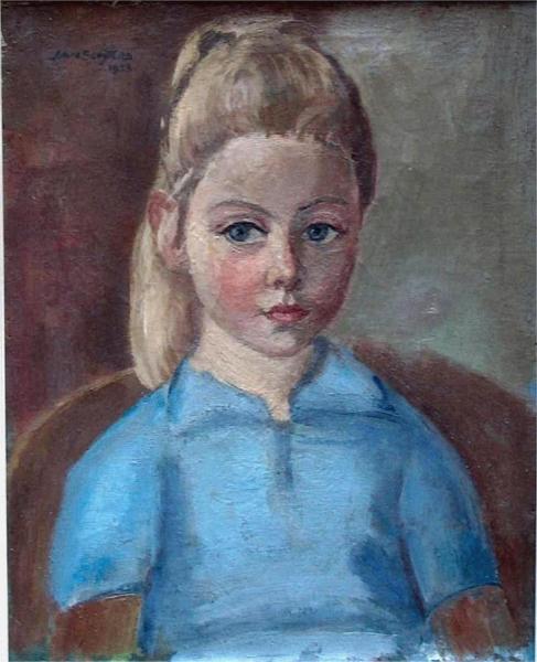 Jan Sluyters Portrait Of Painter's Granddaughter Anne