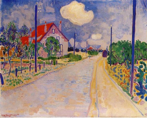 View Of A Road by Jan Sluyters Oil Painting Reproductions