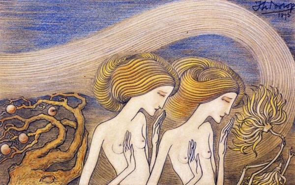 Women In A Garden by Jan Toorop