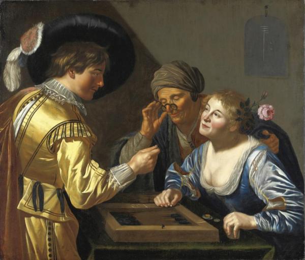 Giocatori Di Backgammon by Jan Van Bijlert