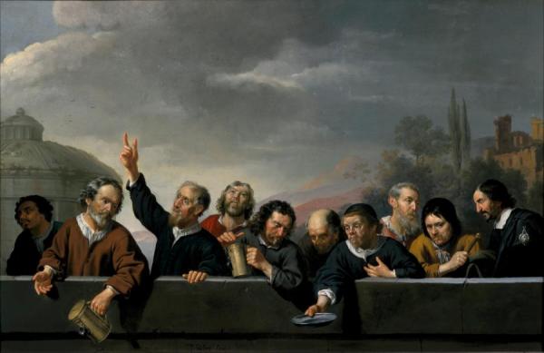 Portraits Of The Inhabitants At St Jobsgasthuis In Utrecht by Jan Van Bijlert