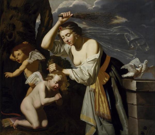 Venus Chastising Cupid by Jan Van Bijlert