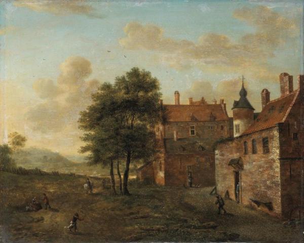 A Country Home by Jan Van Der Heyden Oil Painting Reproductions