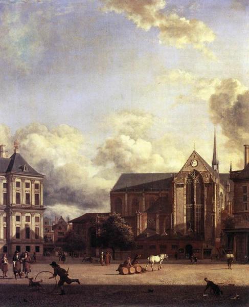 Dam Square, Amsterdam by Jan Van Der Heyden
