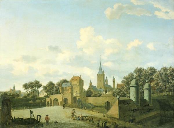 The Church Of St. Severin In Cologne In A Fictive Setting by Jan Van Der Heyden Oil Painting Reproductions