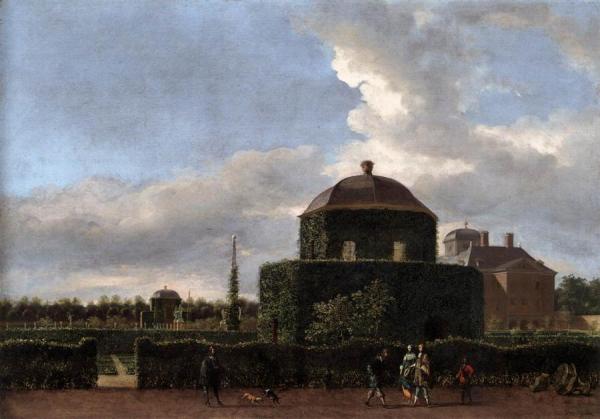 The Huis Ten Bosch At The Hague And Its Formal Garden (view From The East) by Jan Van Der Heyden