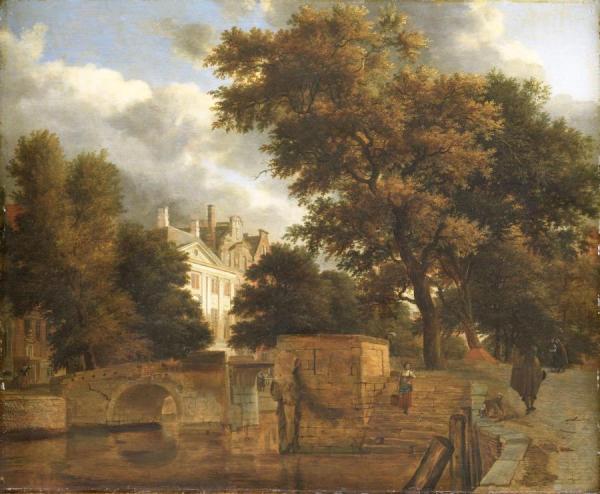 The Stone Bridge by Jan Van Der Heyden Oil Painting Reproductions