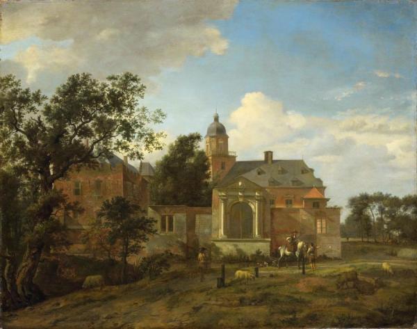 View Of Nyenrode Castle On The Vecht by Jan Van Der Heyden Oil Painting Reproductions