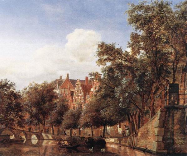 View Of The Herengracht, Amsterdam by Jan Van Der Heyden