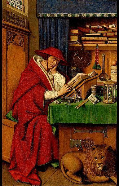 Saint Jerome In His Study by Jan Van Eyck Oil Painting Reproductions