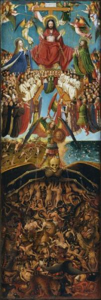 The Crucifixion - The Last Judgment (right Panel Of Diptych) by Jan Van Eyck Oil Painting Reproductions