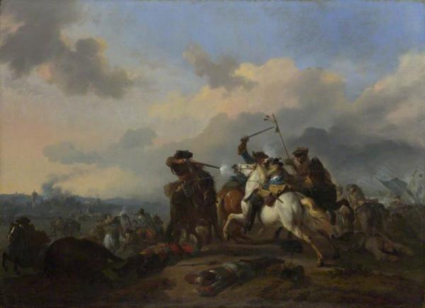 Jan Van Huchtenburgh A Battle