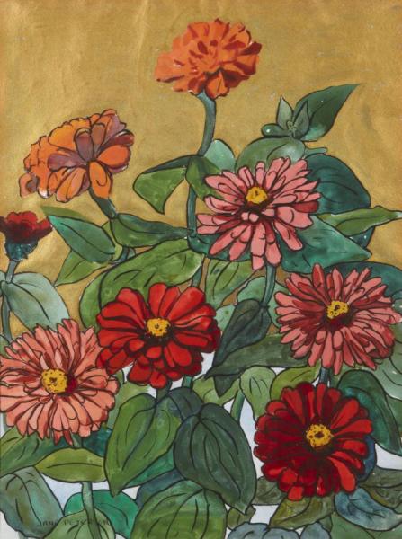 Dalias by Jane Peterson Oil Painting Reproductions