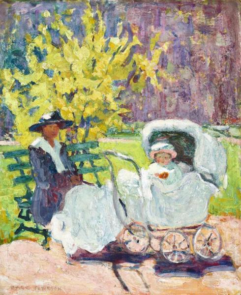 In The Park by Jane Peterson Oil Painting Reproductions