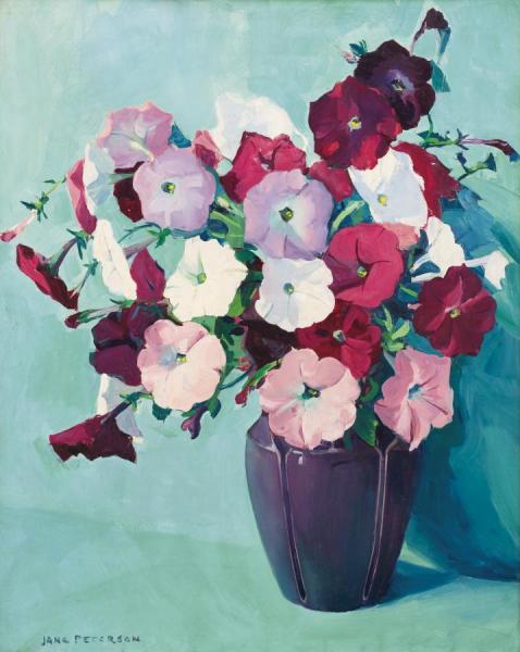 Petunias by Jane Peterson Oil Painting Reproductions