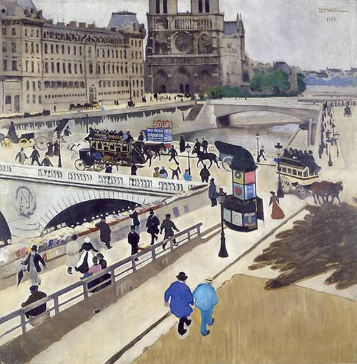 Life At The Quai, Paris by Jans Ferdinand Willumsen