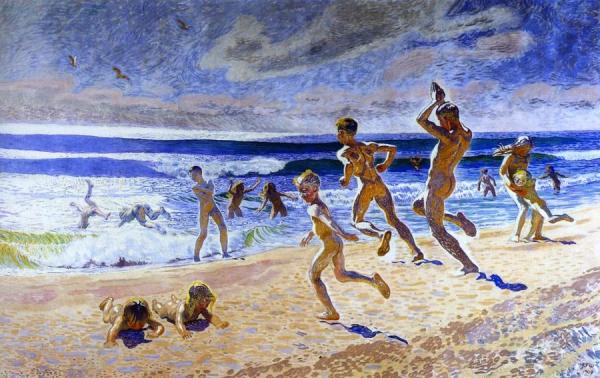 Sun And Youth by Jans Ferdinand Willumsen Oil Painting Reproductions