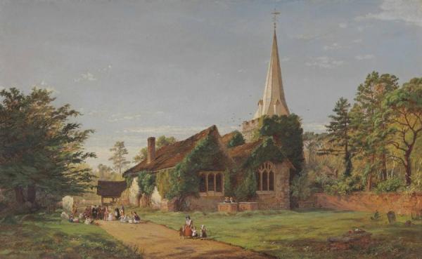 Stoke Poges by Jasper Francis Cropsey