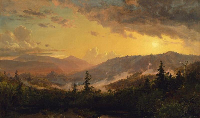 Sunset After A Storm In The Catskill Mountains, Ca. 1860 by Jasper Francis Cropsey
