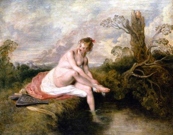 Diana Bathing by Jean-antoine Watteau