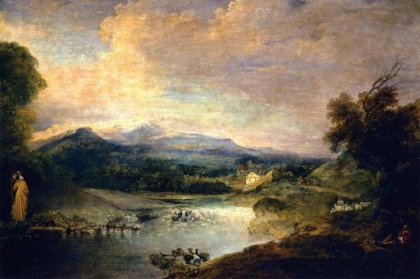 Jean-antoine Watteau River Landscape