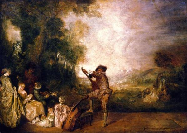 The Concert by Jean-antoine Watteau