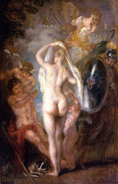 The Judgement Of Paris by Jean-antoine Watteau