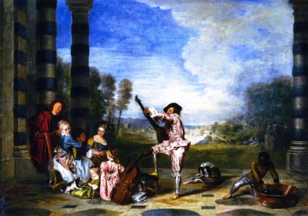 The Pleasures Of Life by Jean-antoine Watteau
