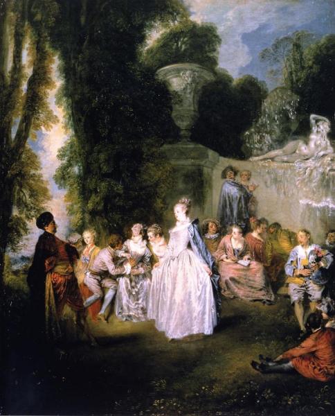 Venetian Pleasure by Jean-antoine Watteau
