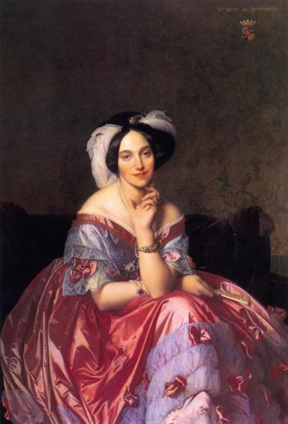 Baronesss Betty De Rothschild by Jean Auguste Dominique Ingres