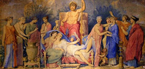 Birth Of The Muses by Jean Auguste Dominique Ingres