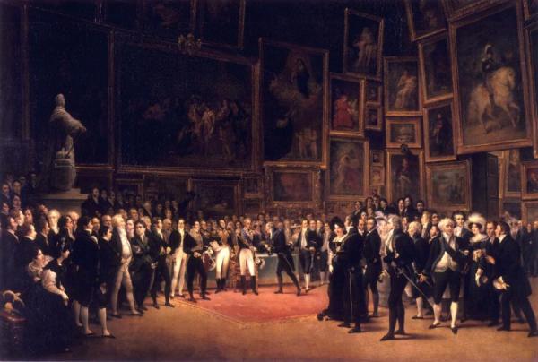 Charles X Distributing Awards At The Salon Of 1824 by Jean Auguste Dominique Ingres