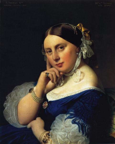 Delphine Ingres, Nee Ramel by Jean Auguste Dominique Ingres