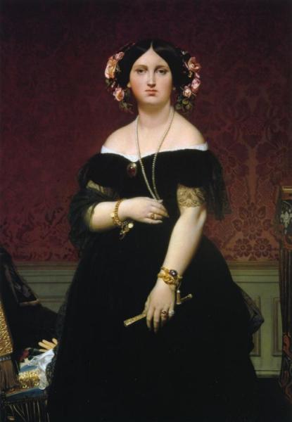 Ines Moitessier by Jean Auguste Dominique Ingres