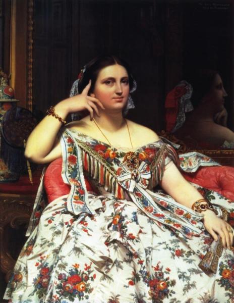 Ines Moitessier by Jean Auguste Dominique Ingres