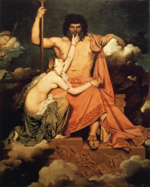 Jupiter And Thetis by Jean Auguste Dominique Ingres