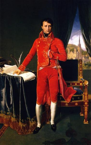 Napoleon Bonaparte In The Uniform Of The First Consul by Jean Auguste Dominique Ingres