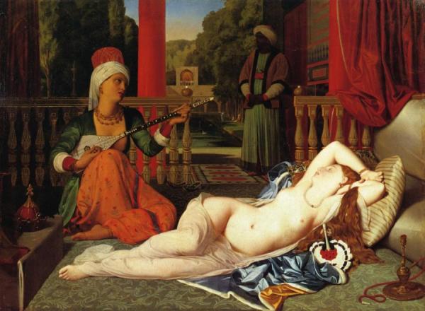 Odalisque With Female Slave by Jean Auguste Dominique Ingres