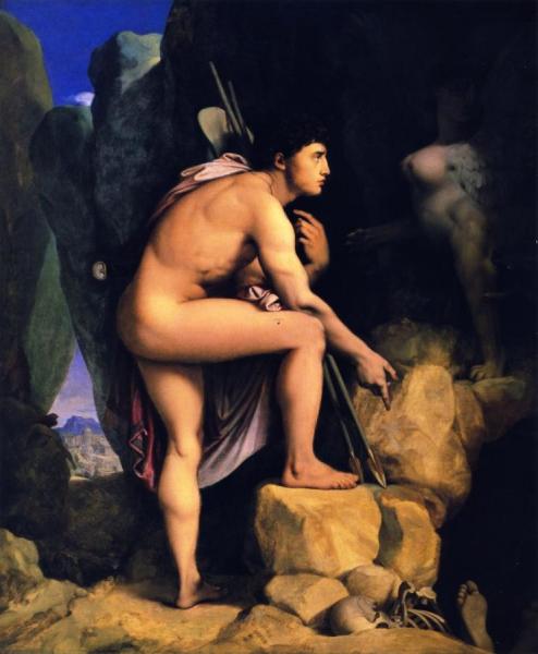 Oedipus And The Sphinx by Jean Auguste Dominique Ingres