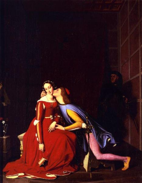 Paolo And Francesca by Jean Auguste Dominique Ingres