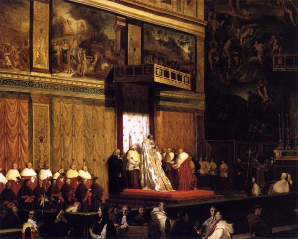 Pope Pius Vii In The Sistine Chapel by Jean Auguste Dominique Ingres Oil Painting Reproductions